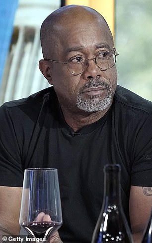 Darius Rucker, 58, is calling on people to forgive Morgan Wallen, 31, for his past use of racial slurs. Rucker was photographed in NYC last month on the Fox Business Network
