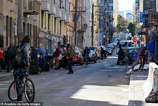 Local officials have warned that Oklahoma City's current development is similar to the beginning of the homeless epidemics that have devastated cities like San Francisco (above).