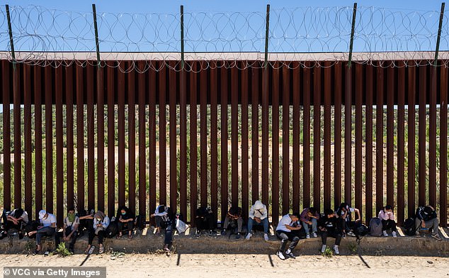 Three Palestinian terror suspects have reportedly been arrested in the San Diego sector (pictured) of the southern border with the United States.