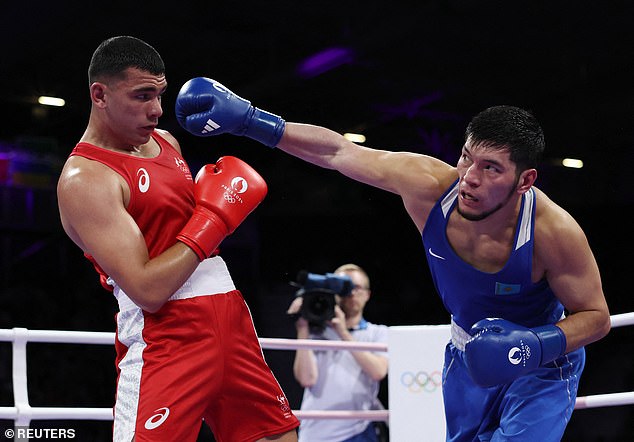 Australian boxer Callum Peters (left) was brutally denied victory in Paris