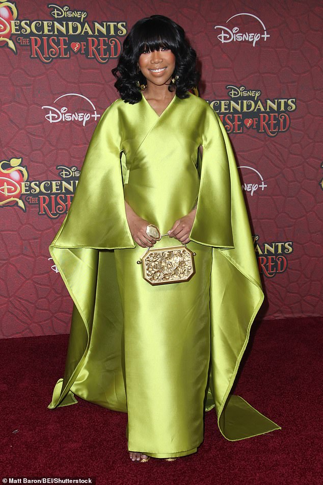 Brandy made a stylish appearance at the Descendants: The Rise of Red premiere in Los Angeles on Wednesday night