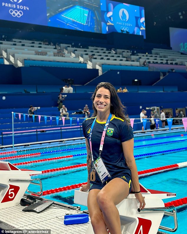 Brazilian swimmer Ana Carolina Vieira has been sent home after sneaking out of the village without permission