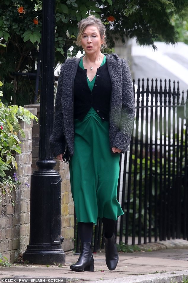 The new Bridget Jones sequel is said to be driving celebrities crazy with its London filming schedule (Renee Zellweger pictured during filming)