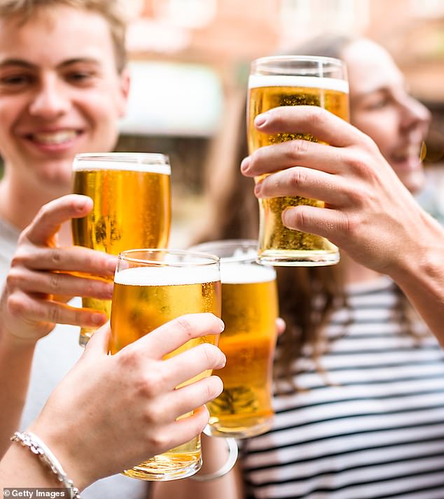 British men drink the equivalent of 850 pints of beer containing 3.6% alcohol per year, data shows