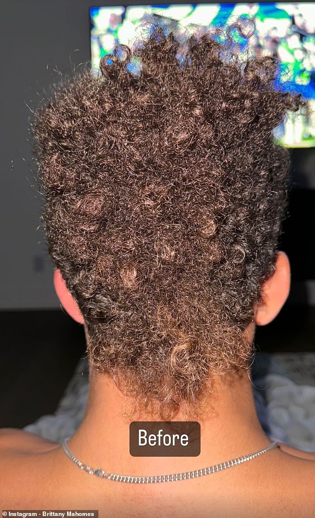 Chiefs star Patrick Mahomes got a new haircut, thanks to his wife Brittany Mahomes