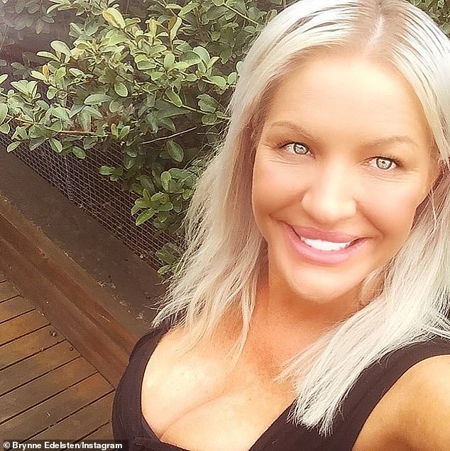 Brynne Edelsten, 41, (pictured) shared a sweet photo of her daughter Starr on Tuesday as she gave a behind-the-scenes look at the two-year-old's first photoshoot