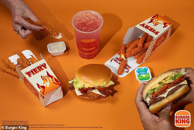 Available nationwide for a limited time starting July 18, the Fiery Menu features five new BK menu items ranging from main courses to snacks