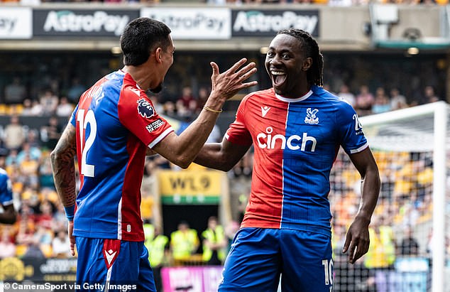 Crystal Palace's current team is led by star midfielder Eberechi Eze (right), who went to the European Championship with England