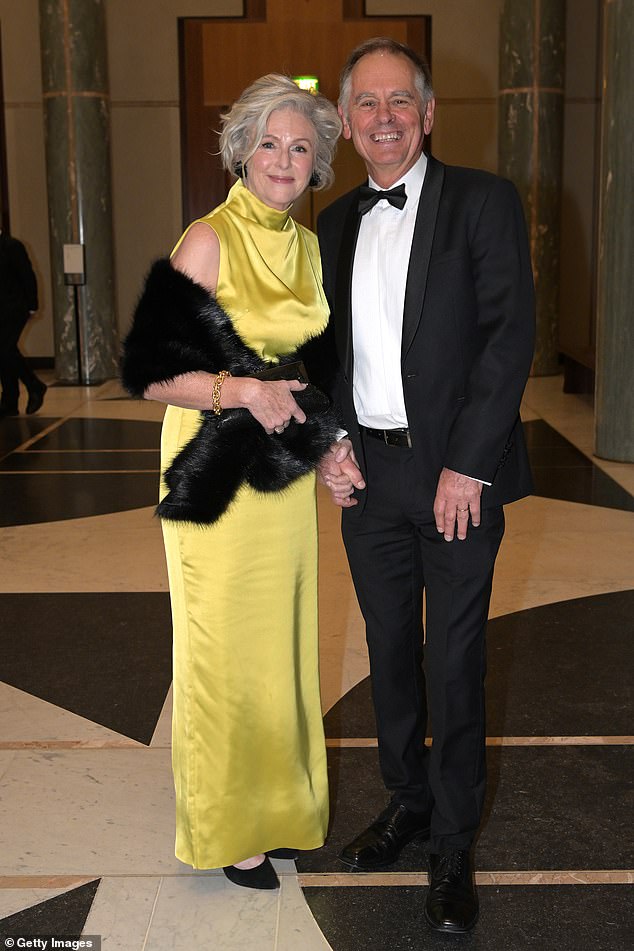 Independent MP Helen Haines also looked stunning in a gold dress