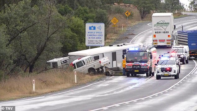 One driver has died and another was uninjured after a pickup truck and a truck collided on an outback highway in Carcour, southwest of Bathurst, on Monday afternoon (photo)