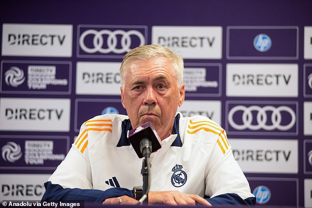 Ancelotti played down the idea that Endrick and Rudiger were unhappy with each other after training