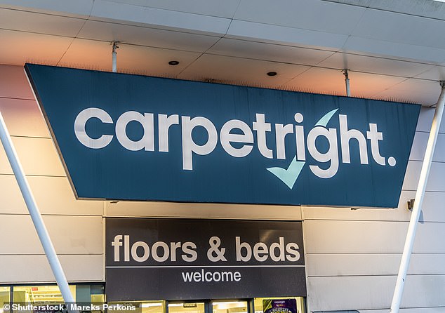 On the brink: The struggling flooring retailer, which has 272 stores and 1,852 staff in the UK, said a turnaround bid had suffered a major setback after a cyberattack in April