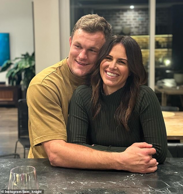 Channel Nine sports presenter Danika Mason and NRL star Liam Knight have put on a very romantic show in a series of photos shared on social media. Both pictured