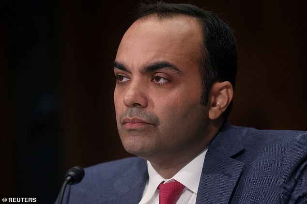 The Consumer Financial Protection Bureau announced a rule in May that would require BNPL companies to offer consumers the same legal rights and protections as credit card issuers (pictured: Director Rohit Chopra)