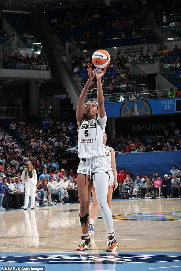 Angel Reese became the first player in WNBA history to record 10 consecutive double-doubles