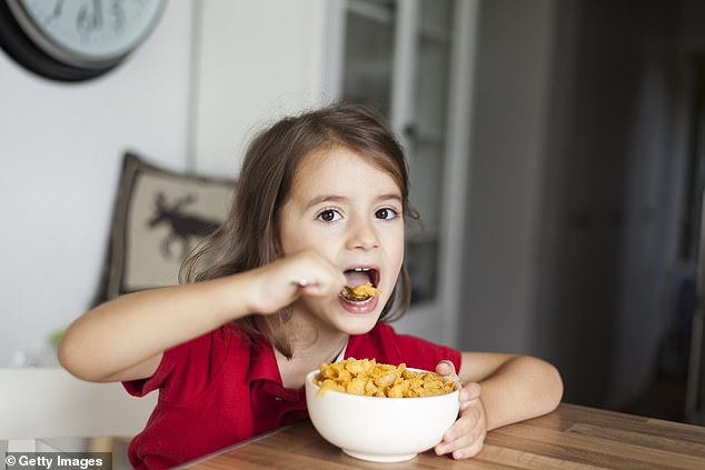 The highest life satisfaction scores were found among participants who ate breakfast every day and the lowest among children who never ate breakfast (stock image)