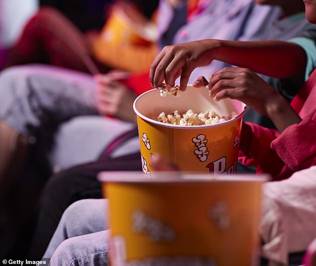 Social media users were divided over the incident, with some saying that the cinema's rules should be followed, while others said they also brought food to the cinema (stock photo)