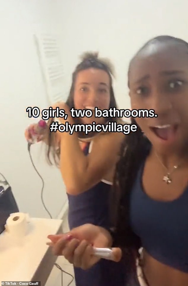 Coco Gauff exposed the athletes in their very close environment in the Olympic Village in Paris