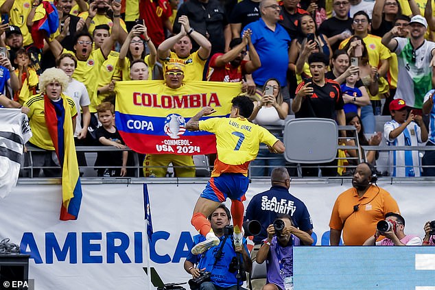 Liverpool's Luis Diaz was among the goalscorers as Colombia beat Panama in Arizona