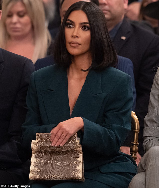 In 2020, Kim Kardashian thanked the U.S. Supreme Court for granting Gutierrez a stay of execution. She is seen during a visit to the White House in 2019 above