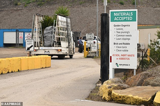 Waste management workers found the body while moving green waste at the Cooper Street landfill in Epping on Wednesday