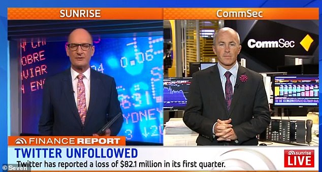 Craig James, one of Australia's most prominent TV finance gurus, has revealed he is battling Parkinson's disease. Above, Mr James is seen on Sunrise with former presenter David Koch