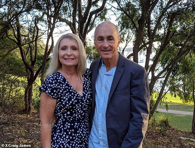 Craig James, chief economist at CommSec, has appeared on financial updates from morning TV to the evening news for decades, making him one of the most quoted experts in the Australian media (pictured with his wife Karen).