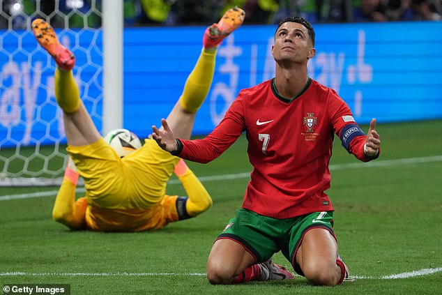 Cristiano Ronaldo had a night of mixed emotions as Portugal beat Slovenia in a penalty shootout