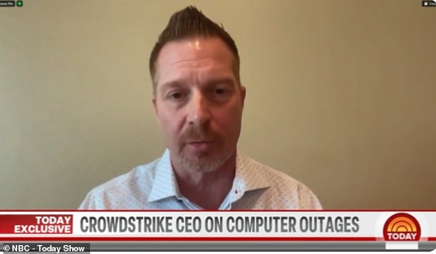 The cybersecurity firm's CEO, George Kurtz, spoke out publicly about six hours after the systems went down, saying the 