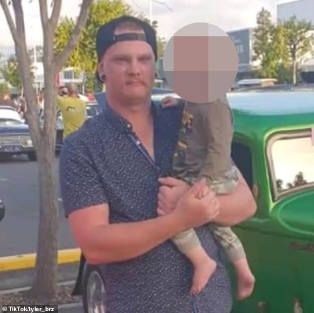 Queensland Police charged Tyler Scott William James (pictured) with domestic violence murder on Monday after he was arrested in Logan Central