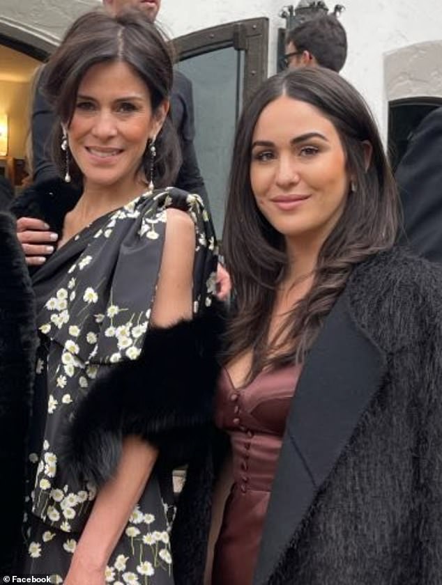 A chilling 911 call has revealed how Alessandra Pino (right) managed to foil her millionaire father's alleged murder plot on her mother Tatiana Pino (left)