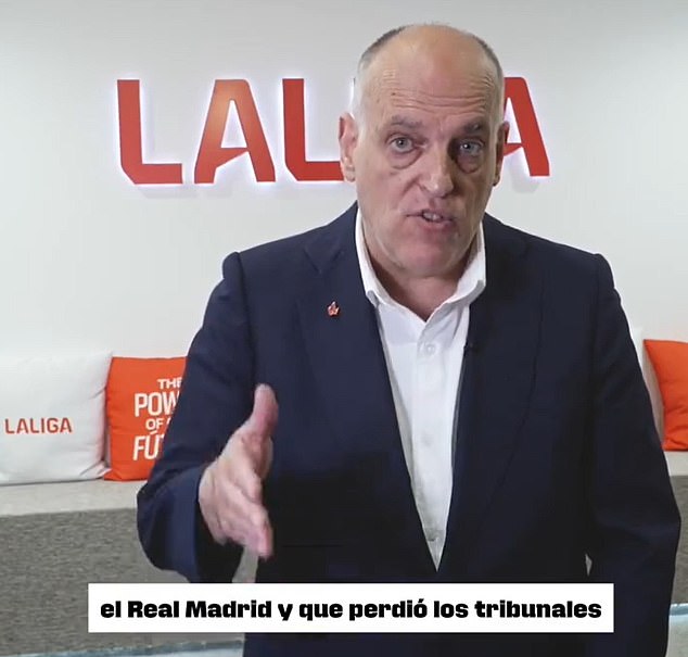 The Spanish Administrative Court for Sports (TAD) has opened disciplinary proceedings against LaLiga president Javier Tebas (photo)