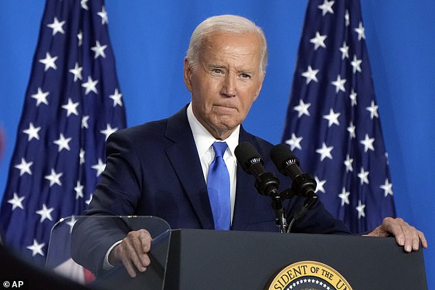 Joe Biden said the only way he would drop out of the presidential race is if his staff told him: 'There's no way you can win'