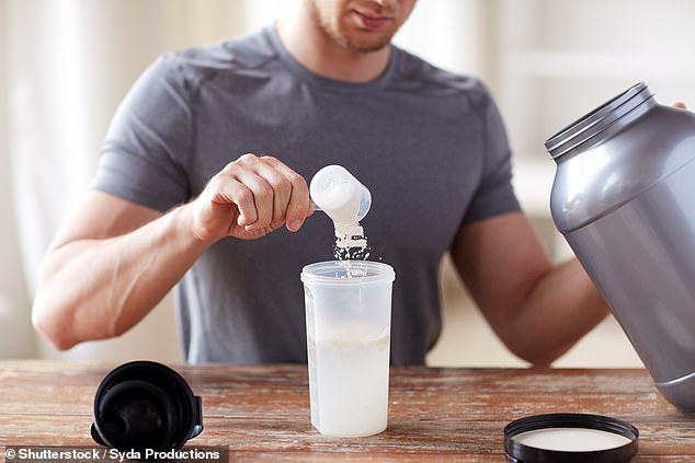 Mental health experts have advised GPs to keep an eye out for teenagers using muscle-building supplements amid fears it could be a sign of body dysmorphia (file photo)