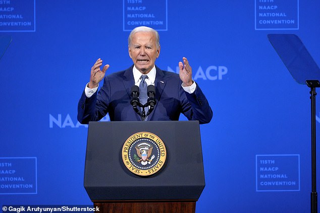 President Biden spoke this week at the 115th annual NAACP convention in Las Vegas before fleeing to Delaware to recover from COVID