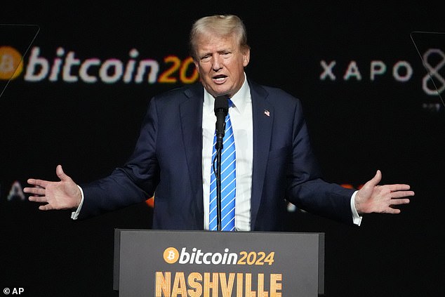 Donald Trump is trying to win the votes of cryptocurrency investors by promising to make the US a 'Bitcoin superpower' with much less regulation