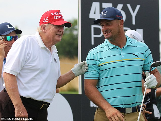 The former president and the American professional golfer are no strangers to each other