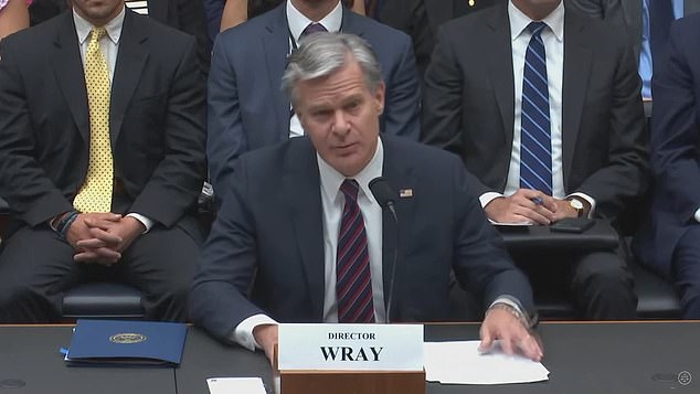 Wray confirmed that the FBI found three 