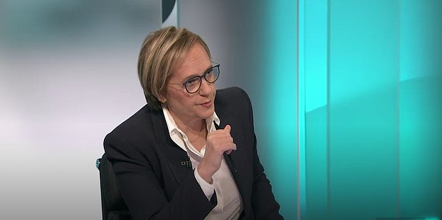 ABC's Sarah Ferguson (pictured) was adamant in her interview with ACTU's Sally McManus on Tuesday night