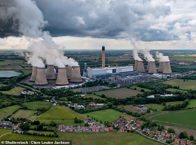 Controversial: Drax's green credentials have been questioned as the company burns wood pellets from Canada and is one of the UK's biggest carbon emitters