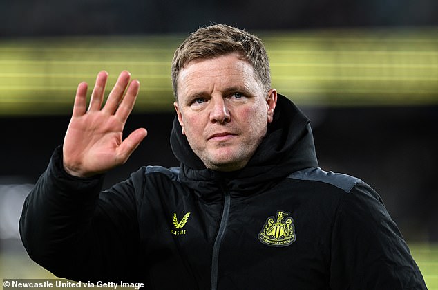 Eddie Howe's transfer fee at Newcastle has been reduced and manager is said to be 'relaxed'