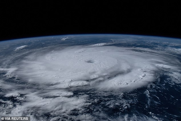 The astronaut pointed his lens at Earth on Monday as Beryl made its first landfall in the Caribbean Islands