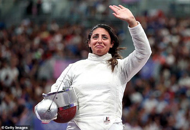 Egyptian fencer Nada Hafez revealed she was seven months pregnant as she secured an impressive victory in the women's individual sabre