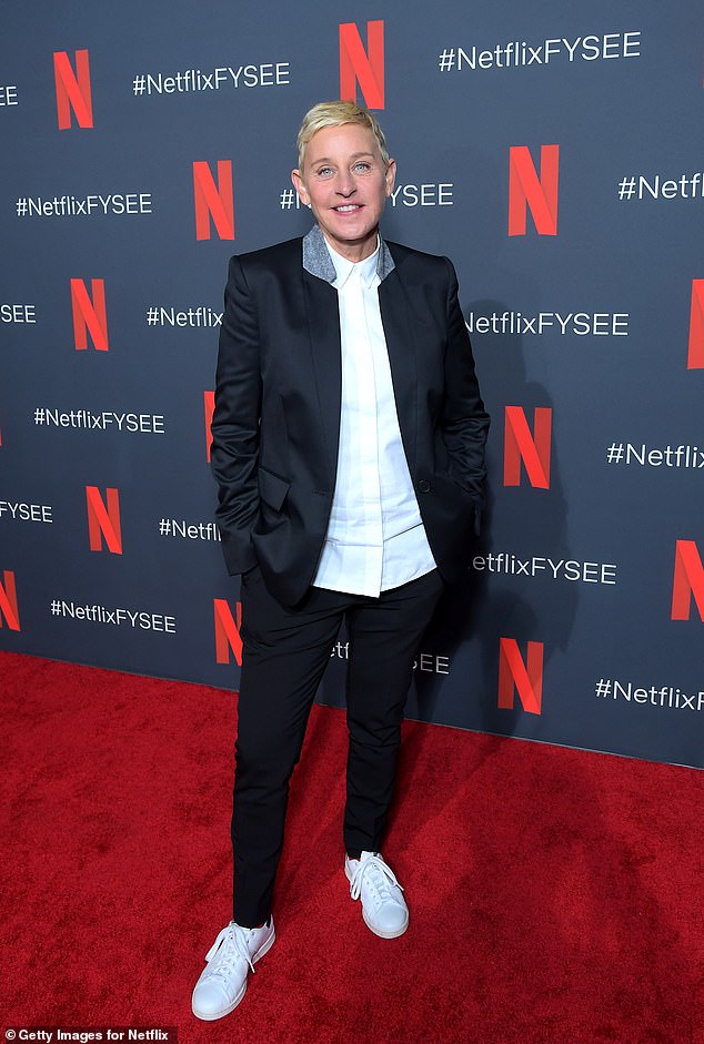 Ellen DeGeneres, 66, revealed she'll be 'done' with show business after her next Netflix special; Seen in 2019