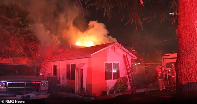 Vaizman came home Thursday to find his house on Topham Street, just off Lyndley Avenue in Tarzana, engulfed in flames