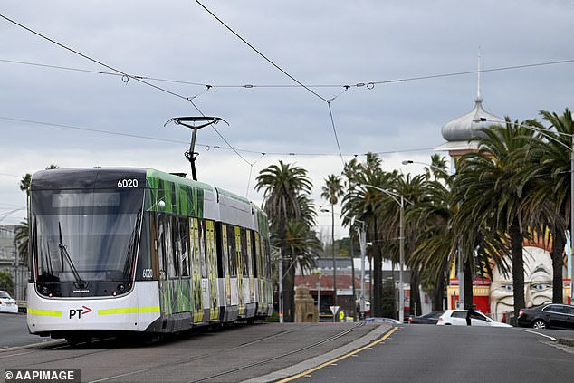 Erin Batchelor has told of her terrifying incident on a Melbourne tram in the middle of the day. Pictured: stock photo of a tram