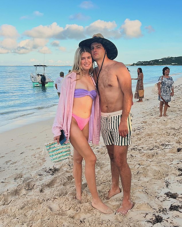 Eugenie Bouchard (L) has reportedly split from her long-term boyfriend Jack Brinkley-Cook (R)