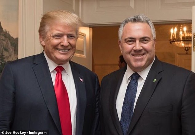 Donald Trump and Joe Hockey meet at the White House during Mr. Hockey's post as ambassador to the US, which lasted from 2016 to 2020