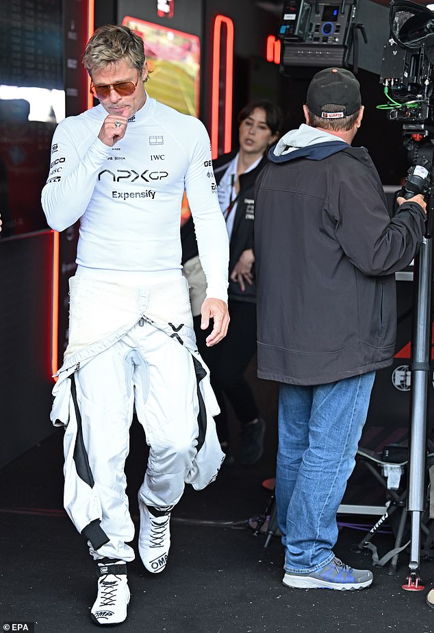 Formula 1 fans were divided over Brad Pitt's appearance at the British Grand Prix on Saturday