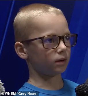 Eight-year-old Nicholas Chitwood saved his six-year-old sister Lillian's life after she was attacked by a pit bull at her grandmother's home in Michigan earlier this month